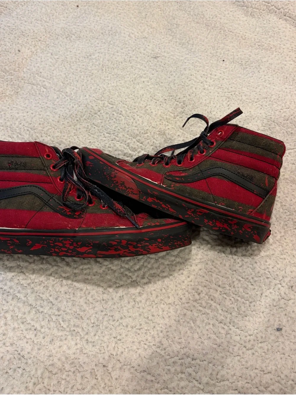 Vans Sk8-Hi House of Terror Freddy Krueger Nightmare on Elm Street 6.5/8